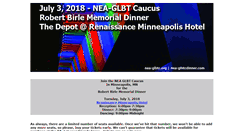 Desktop Screenshot of nea-glbtcdinner.com